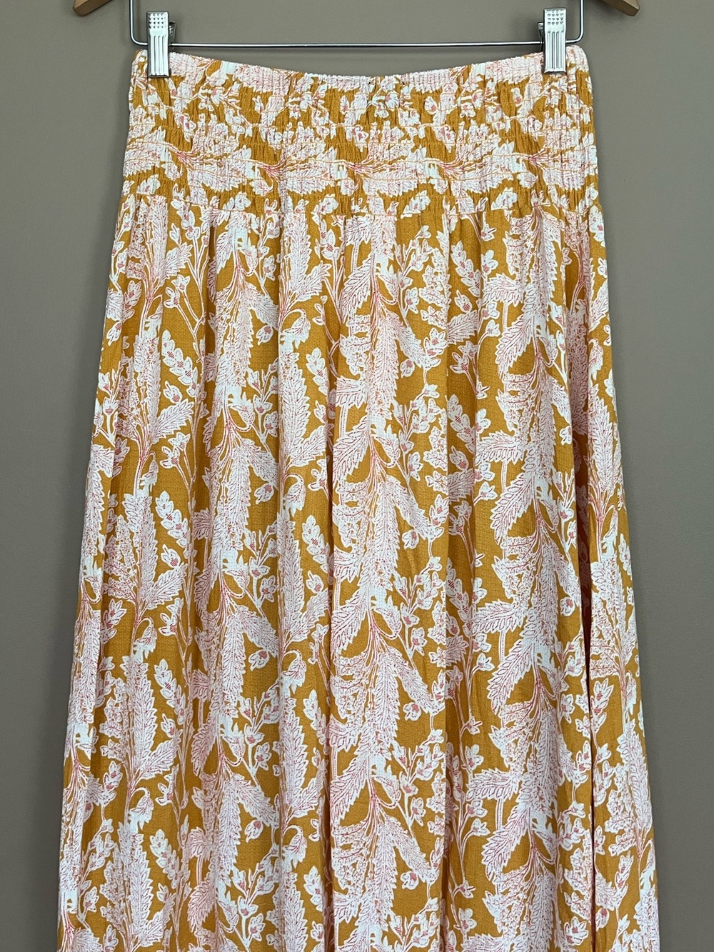 {Rachel Zoe} Floral Maxi Skirt with Button-Down Front & High-Low Ruffle Hem - Picture 6 of 9